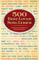500 Best-Loved Song Lyrics book cover